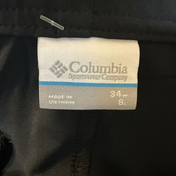 Columbia Men’s Mill Creek II 8” Tech Hike Shorts  Black Size 34 Omnishade SPF 50 - Picture 5 of 11